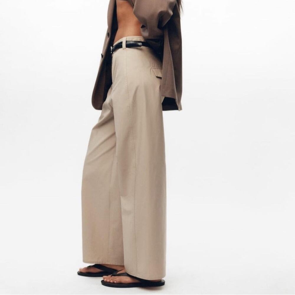 ZARA CULOTTES WITH TOPSTITCHING - Picture 10 of 14